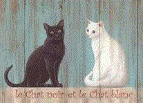 "Le Chat Noier et Le Chat Blanc" by Martin Wiscombe